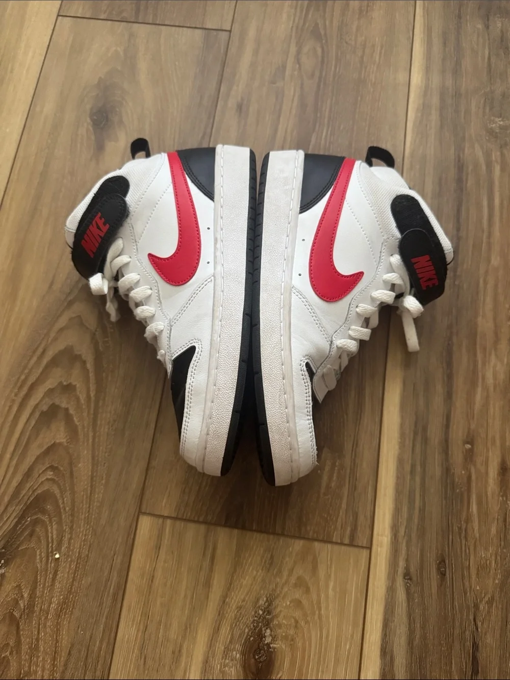 Nike Court Borough Mid 2 - White/Black/University Red